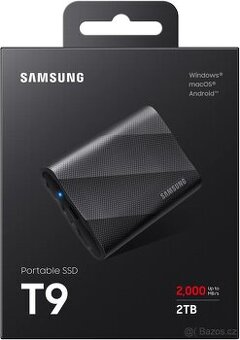 Samsung Portable SSD T9 2TB, 25% sleva, disk, externi