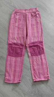 letní plátěné kalhoty 134/140
