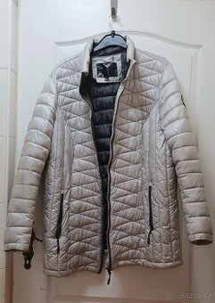 Šedostříbrná prošívaná bunda 46 - 1
