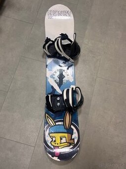 Snowboard vč. vázání Henry McCarrot 120 cm