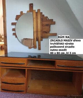 Designový rám na zrcadlo – masiv, truhlářská výroba