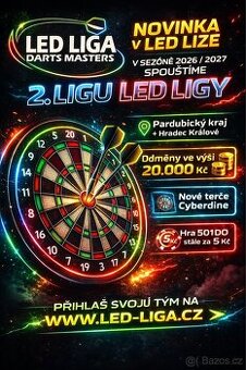 Šipky - 2.Liga Led Ligy Pardubického kraje (soft šipky)