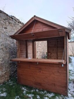 Drevěný prodejni stánek