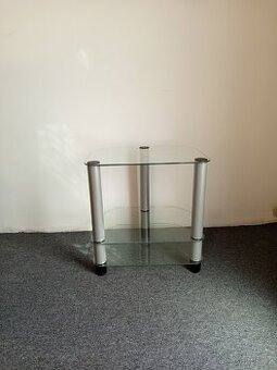 Prodám skleněný TV stolek