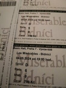 Les Mirables Bídníci 4. 5. V 19:00 - 1