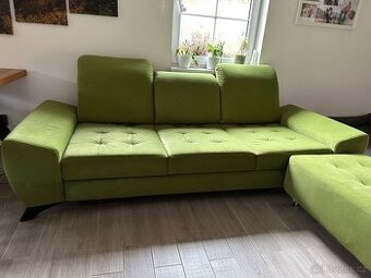 Rozkládací gauč Barcelona s taburetem