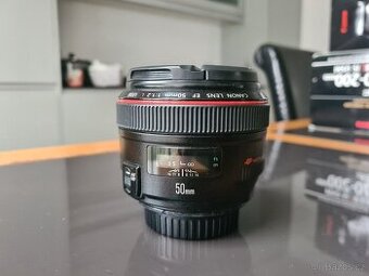 Canon EF 50mm f/1.2 L USM profi pevné sklo, TOP STAV