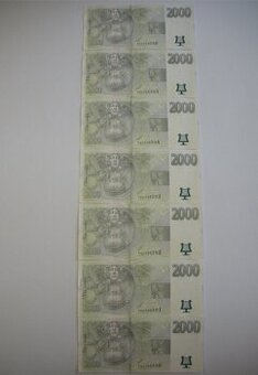 Bankovky 2000 Kč - Série F21