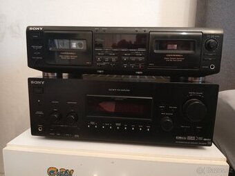 Sony tápe deck + zesilovač