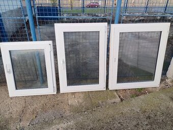 Plastová okna bílá, 3ks, 3 rozměry