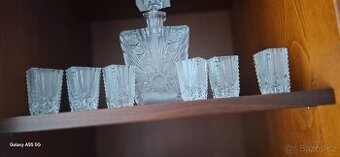 Stará likerova broušená souprava