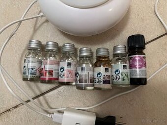 LED USB difuzér – zvlhčovač, světlo a aroma + olejí. Použitý