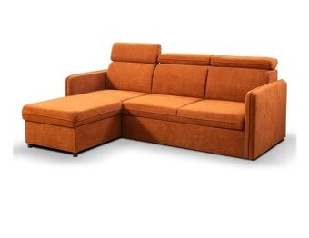 Sedací souprava Barcelo (top stav + záruka) hnědooranžová