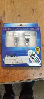 T10 led žárovky s dálkovým ovládáním.