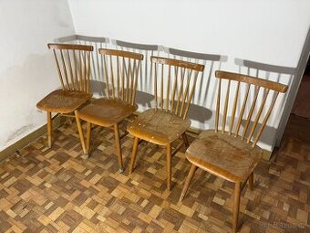 Prodám retro židle TON Ironica 4 ks