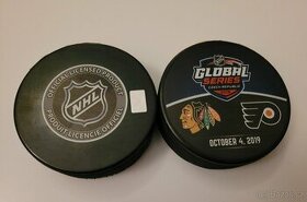 Hokejový puk Global Series Praha 2019 Chicago vs Philadelphi