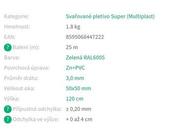 Svařené pletivo - 1