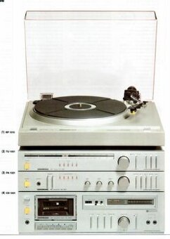PĚKNÁ HIFI SESTAVA NORDMENDE ,ZESILOVAČ ,TUNER, MAGNETOFON,