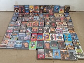 VHS kazety - originální - sbírka 83 kusů