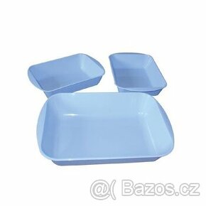 Obalovací misky velikost 34x25x7 cm, 40 kusů bílá