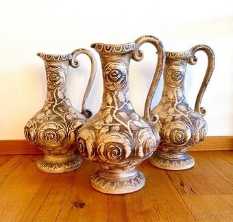 Staré velké vázy 3 kusy