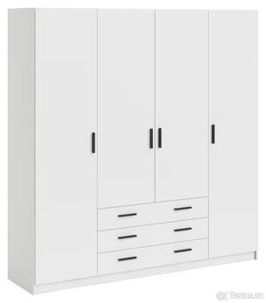 Prodám prostornou šatní skříň – 195,5 × 200,4 × 49,8 cm