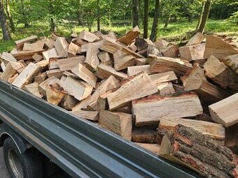 Palivové dřevo tvrdé DUB BUK JAVOR JASAN... štipaný