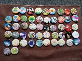 Retro odznáčky letopočty Míša 51 ks