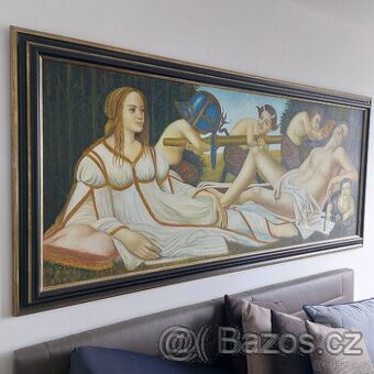 nádherná kopie obrazu Venuše a Mars