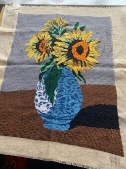 Rucne vysivany obraz bez ramu