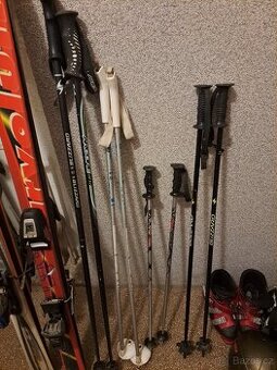 Lyže, boty, helmy, hůlky LEVNĚ