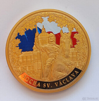 Pamětní medaile Socha sv. Václava,100 let ČS.