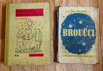 Starožitné knížky Žabákova dobrodružství a Broučci
