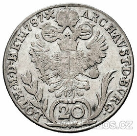 mince stříbro Josef II. staré Sedmihrady