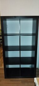 Regál knihovna Ikea Kallax Expedit 2x4 černo-hnědý - 1
