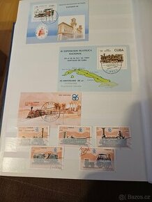 predám známky,aršíky - vlaky - Cuba