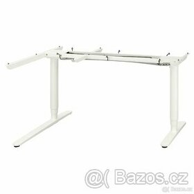 Ikea Bekant podnoží polohovaci roh. stolu, bílá, 160x110 cm