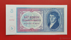 5 korun 1938 bez data a přetisku, KOPIE