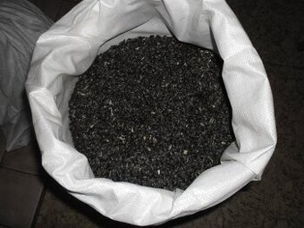Vyčištěná černá slunečnice z české farmy – balení 30 kg