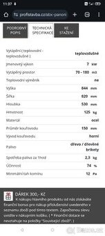 Krbová kamna ABX Panonie