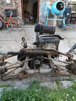 Motor Trabant, přední náprava, převodovka