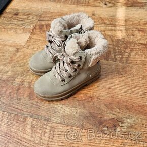 Zimní teplé boty waterproof - H&M, vel. 23 - 1