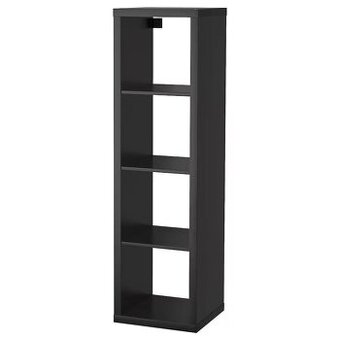 KALLAX Policový díl - 1x4 (Černohnědá)