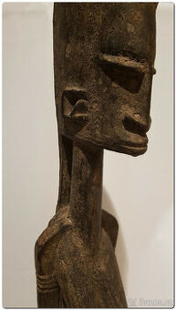 Socha Dogonů, dřevěná figurka ženského předka, Mali, Afrika,