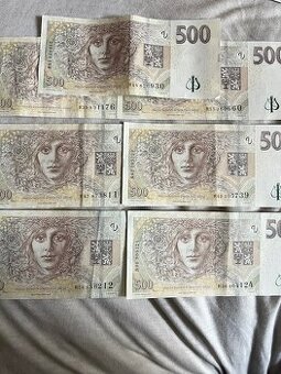 Bankovka 500Kč série R, rok 2009
