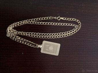 🟡 Zlatý řetízek 585 – 14k, 54/55 cm, 6,5 g, přívěsek Rak 🟡