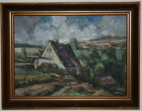 Jiří Žižka (1954-2009) obraz olej karton 44x58 cm