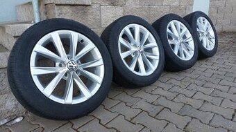 Alu kola 5x112 r17 letní pneu vw passat b7 alltrack