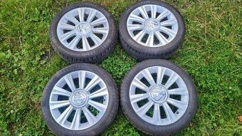 Sada originál VW 16" kola, letní pneu Continental 185/50 R1