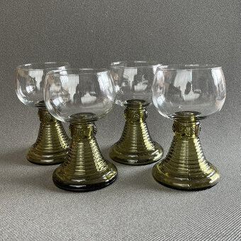 4x starožitná sklenice římanka 200ml